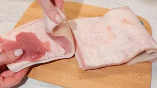 Geben Sie einfach dünnes Schmalz in den Ofen. Leckere Vorspeise statt Wurst.