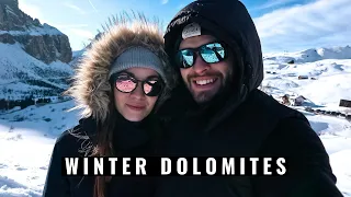 Driving The Winter Dolomites | 3 Epic Mountain Passes