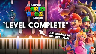 "Level Complete" (End Credit Mashup) - The Super Mario Bros. Movie OST (Synthesia Piano Tutorial)