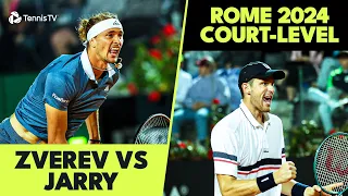 Alexander Zverev vs Nicolas Jarry Court-Level Highlights | Rome Final 2024