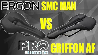ERGON SMC MEN vs PRO GRIFFON AF PERFORMANCE  SADDLE// WEIGHT SIZES SPECIFICATIONS DIFFERENCES