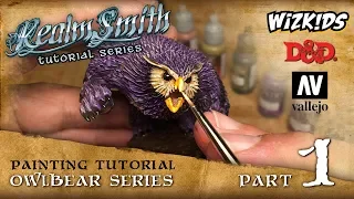 How to Paint a D&D Owlbear by Wizkids Pt.1: Prep & Painting