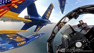 [Awesome Cockpit Video] US Navy Blue Angels Aerobatics - F/A-18 Hornet