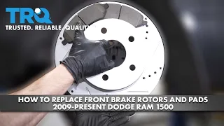 How to Replace Front Brakes 2009-2018 Ram 1500