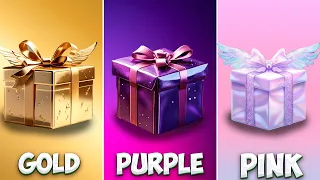 CHOOSE YOUR GIFT🎁 GOLD ,PURPLE OR PINK 💛💜💝