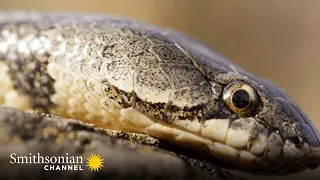 Close Call: Worm Lizard Escapes a Snake 🐍 Wild Castles: Alhambra | Smithsonian Channel