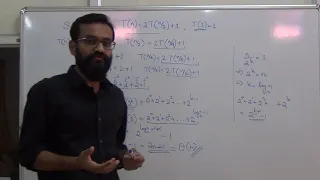 Solve Recurrence using Iteration Example1