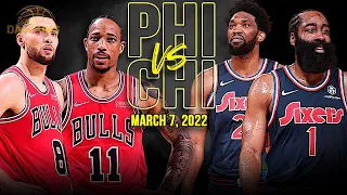 Philadelphia 76ers vs Chicago Bulls Full Game Highlights | March 7, 2022 | FreeDawkins
