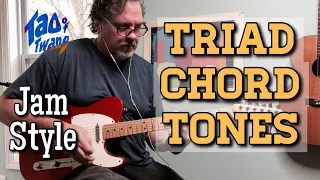 Mapping a Triad Framework for Soloing // Jam Style // With Practice Loop