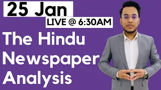 The Hindu Newspaper Analysis | Current Affairs for UPSC CSE | 25 January 2022  #UPSC #Thehindu