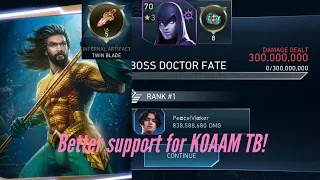 KOAAM is still the king of raids!! 495M (with bug) vs T10 boss DF!! Injustice 2 Mobile