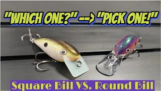 Fishing Crankbaits: Square Bill VS.Round Bill