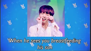 When he sees you breastfeeding his son || Jungkook One Shot ||