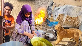 Life routine of a kind rural lady "Fariba"