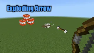 How to make explosive arrows in Minecraft Bedrock (1.20)