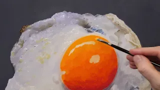 Painting a Realistic Fried Egg | Episode 251