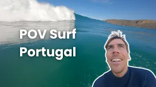 The biggest wave I have surfed so far - POV Surf Portugal