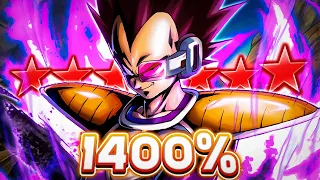 (Dragon Ball Legends) ZENKAI 7, 1400%, 14 STAR EX YEL VEGETA IS BETTER THAN MOST SPARKINGS!