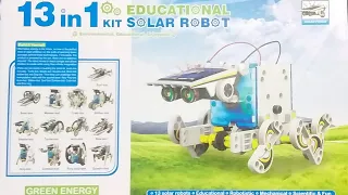 13 in 1 Solar Robot UNBOXING AND HEAD AND BODY ASSEMBLY BY @crazypbk7593