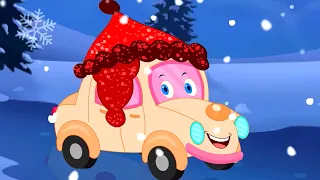 маленькие снежинки | рождественская музыка | мультики | Little Red Car Russia | детские песни