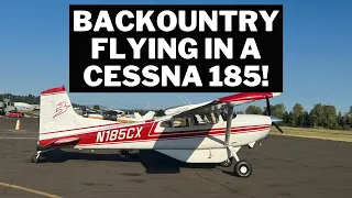 Backcountry flying in a Cessna 185!