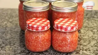 ХРЕНОВИНА - острая сибирская закуска без варки и стерилизации .Вкусно и полезно!!!