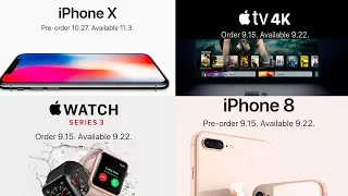 iPhone X, iPhone 8 и 8 Plus, Watch Series 3 - всё, что ты должен знать