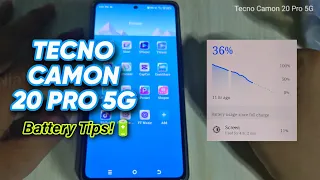 Battery Tips🔋 Tecno Camon 20 Pro 5G and All Tecno Mobile running with HIOS 13! - Nialla TV