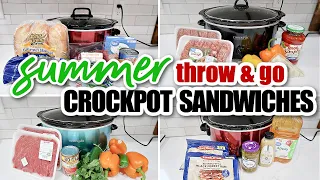 EASY SUMMER SLOW COOKER MEALS | FAST CROCKPOT SANDWICHES | FRUGAL FIT MOM