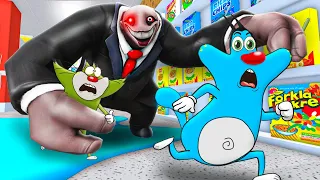 Roblox Oggy Try To Get Out From  Mr Yummy's Super Market With Jack | Rock Indian Gamer |