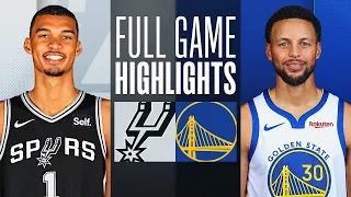 Golden State Warriors vs. San Antonio Spurs Full Game Highlights | Oct 20 | 2023 NBA Preseason