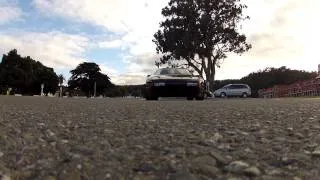 Running over my GoPro camera with my Porsche 928