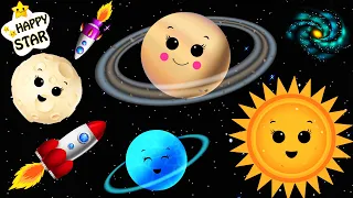 Dancing Planets - Colorful Rockets and Planet Dancing - Space Adventure for kids