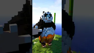 Po 🐼 Kung Fu Panda 4 🐲 The Dragon Warrior Minecraft statue