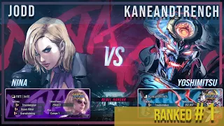 Tekken 8 ▰ JODD (Nina) VS KANEANDTRENCH (#1 ranked Yoshimitsu) | High Level Gameplay