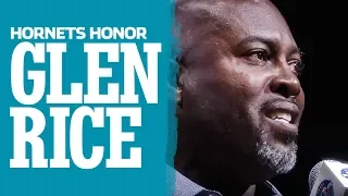 GLEN RICE is Honored at Hornets Halftime!