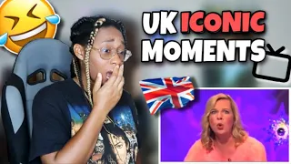 AMERICAN REACTS TO THE MOST ICONIC MOMENTS OF BRITISH TV| Favour