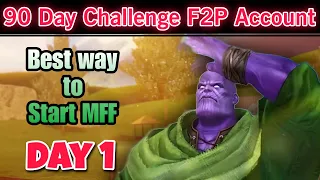 Episode 1 -Best way to start MFF | 90 day Challenge F2P Account | marvel future fight