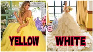 Yellow vs White  / bag / nail / dress /makeup / bag / nail / dress /makeup