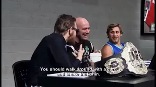 Conor Mcgregor insults Faber chin during press conference