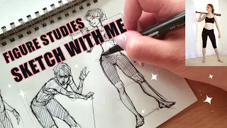 ★ ANATOMY Warmups / real-time sketch video + commentary