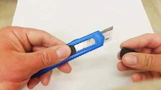 How to easily snapp or change blades in box cutter?