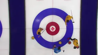 #AGITopShots - 2021 Tim Hortons Canadian Curling Trials - Gunnlaugson cross-house double