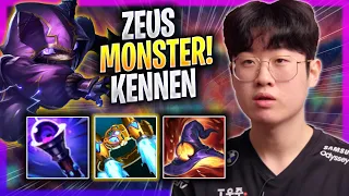 ZEUS IS A MONSTER WITH KENNEN! - T1 Zeus Plays Kennen TOP vs Rengar! | Season 2023