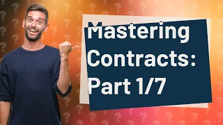 How Can I Ace My Contracts Exam? Crash Course Part 1/7