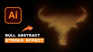 Abstract Stroke Effect In Adobe illustrator. | Trendy Stroke Effect | Illustrator Stroke Effect |