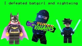 I defeated batgirl and nightwing.lego dc super villians - episode 2