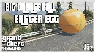 Grand Theft Auto 5 - Big Orange Ball - Easter Egg (GTA 5 Secrets)