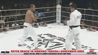 PRIDE Shockwave 2003: Royce Gracie vs Hidehiko Yoshida | December 31, 2003