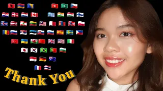 ASMR Saying ‘THANK YOU’ in 50 Languages 🌏 (Special 5K Subs)✨